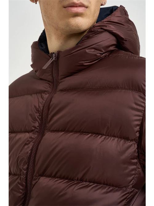 quilted jkt with hooded with natural down COLMAR ORIGINAL | 12000007 3JQ257